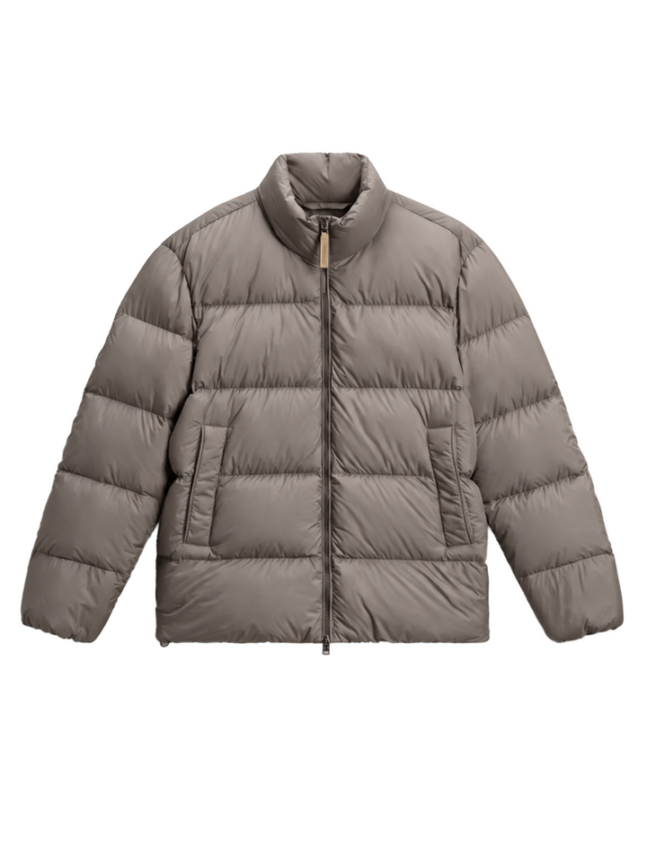 Woolrich Cloud Donsjack – Bruin-100% polyester<br />Voering: 100% polyamide-HEREN JASSEN & JACKS-Bruin