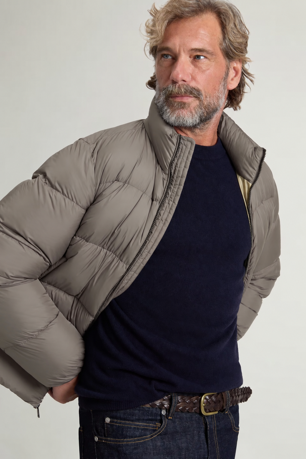 Woolrich Cloud Donsjack – Bruin-100% polyester<br />Voering: 100% polyamide-HEREN JASSEN & JACKS-Bruin