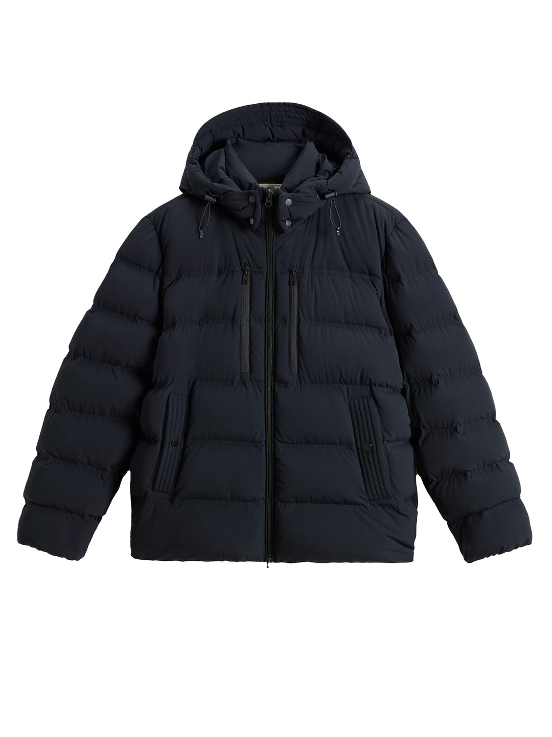 Woolrich Donsjack – Blauw -86% polyamide,14% elastaan -HEREN JASSEN & JACKS-Blauw