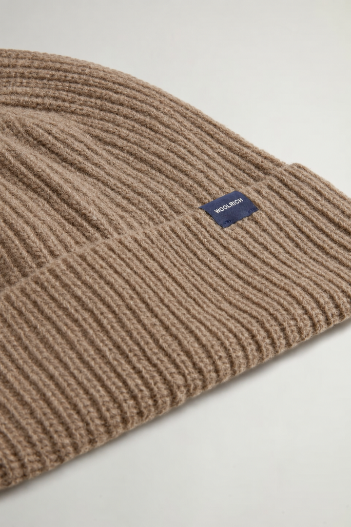 Woolrich Geribde Muts van Wolmix – Bruin-80% wol, 20% polyamide-HEREN ACCESSOIRES-Bruin