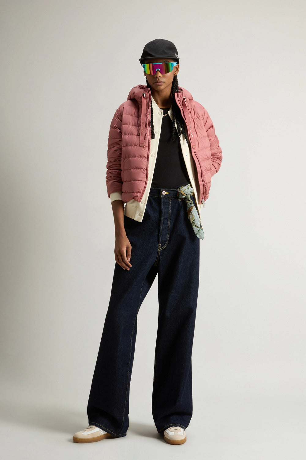 Woolrich gevoerd jack van microvezel met capuchon-Buitenste: 100% Polyester<br /><br />Binnen: 100% Polyamide<br /><br />