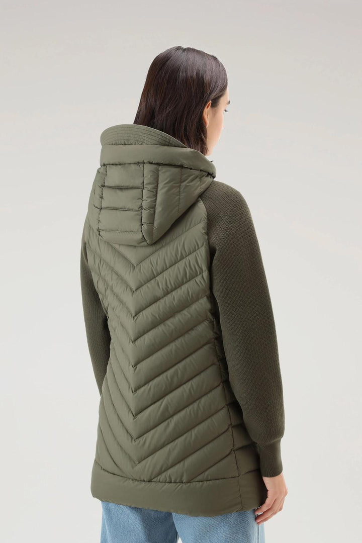 Woolrich gewatteerd jack-100% polyamide-DAMES JASSEN & JACKS-Groen