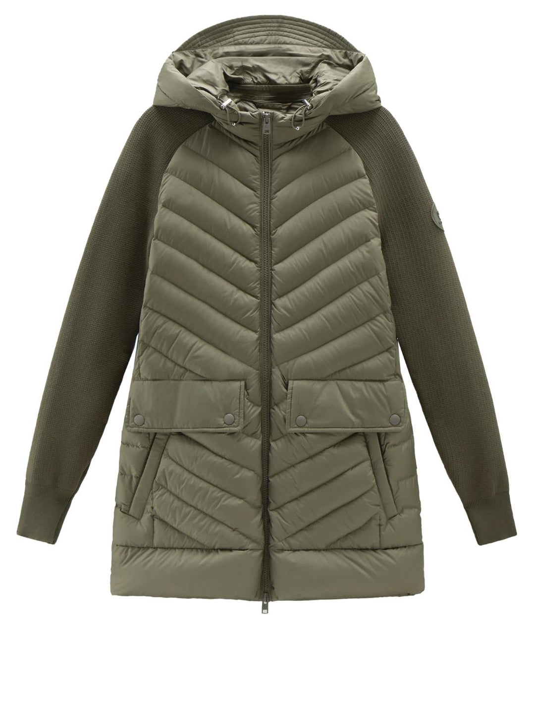Woolrich gewatteerd jack-100% polyamide-DAMES JASSEN & JACKS-Groen