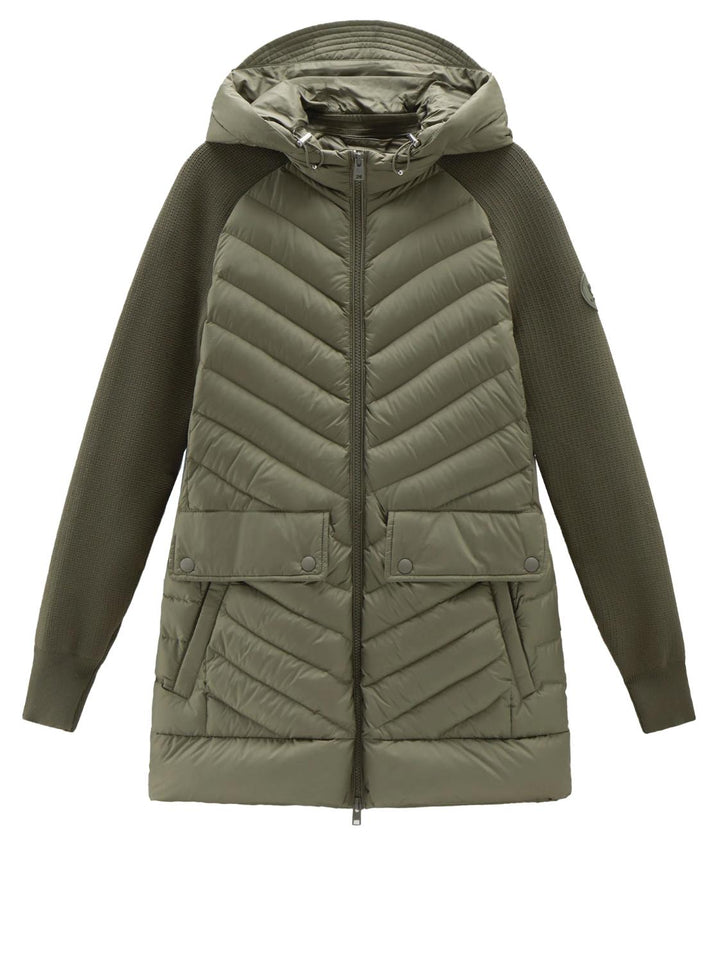 Woolrich gewatteerd jack-100% polyamide-DAMES JASSEN & JACKS-Groen