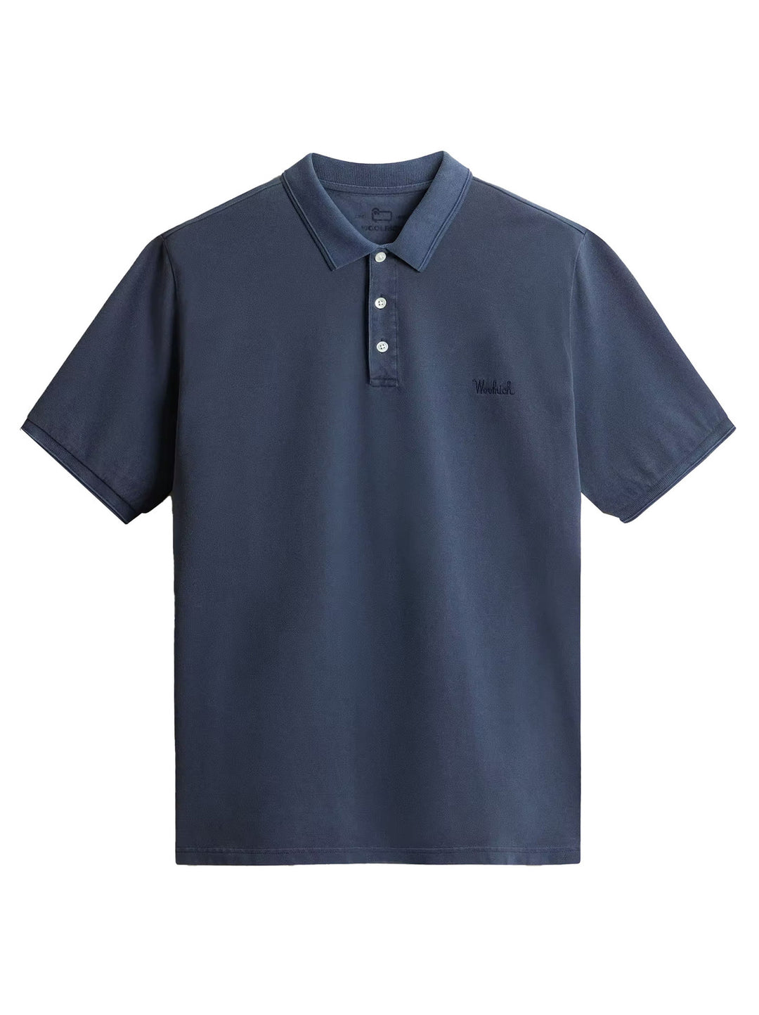 Woolrich Mackinack Polo – Blauw-95% katoen, 5% elastaan-HEREN POLO'S & T-SHIRTS-Blauw