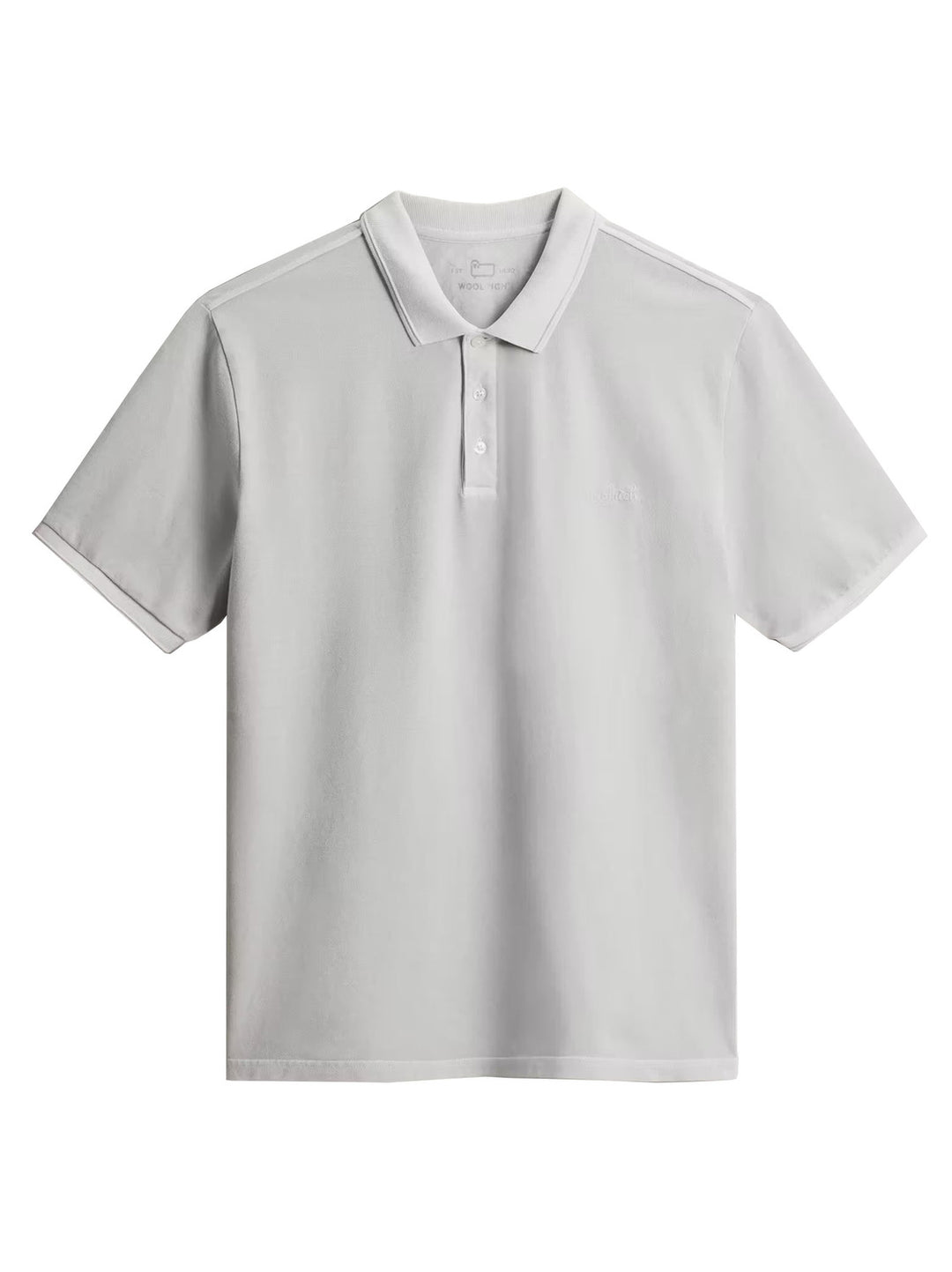 Woolrich Mackinack Polo – Grijs-95% katoen, 5% elastaan-HEREN POLO'S & T-SHIRTS-Grijs