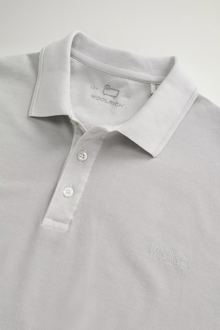 Woolrich Mackinack Polo – Grijs-95% katoen, 5% elastaan-HEREN POLO'S & T-SHIRTS-Grijs