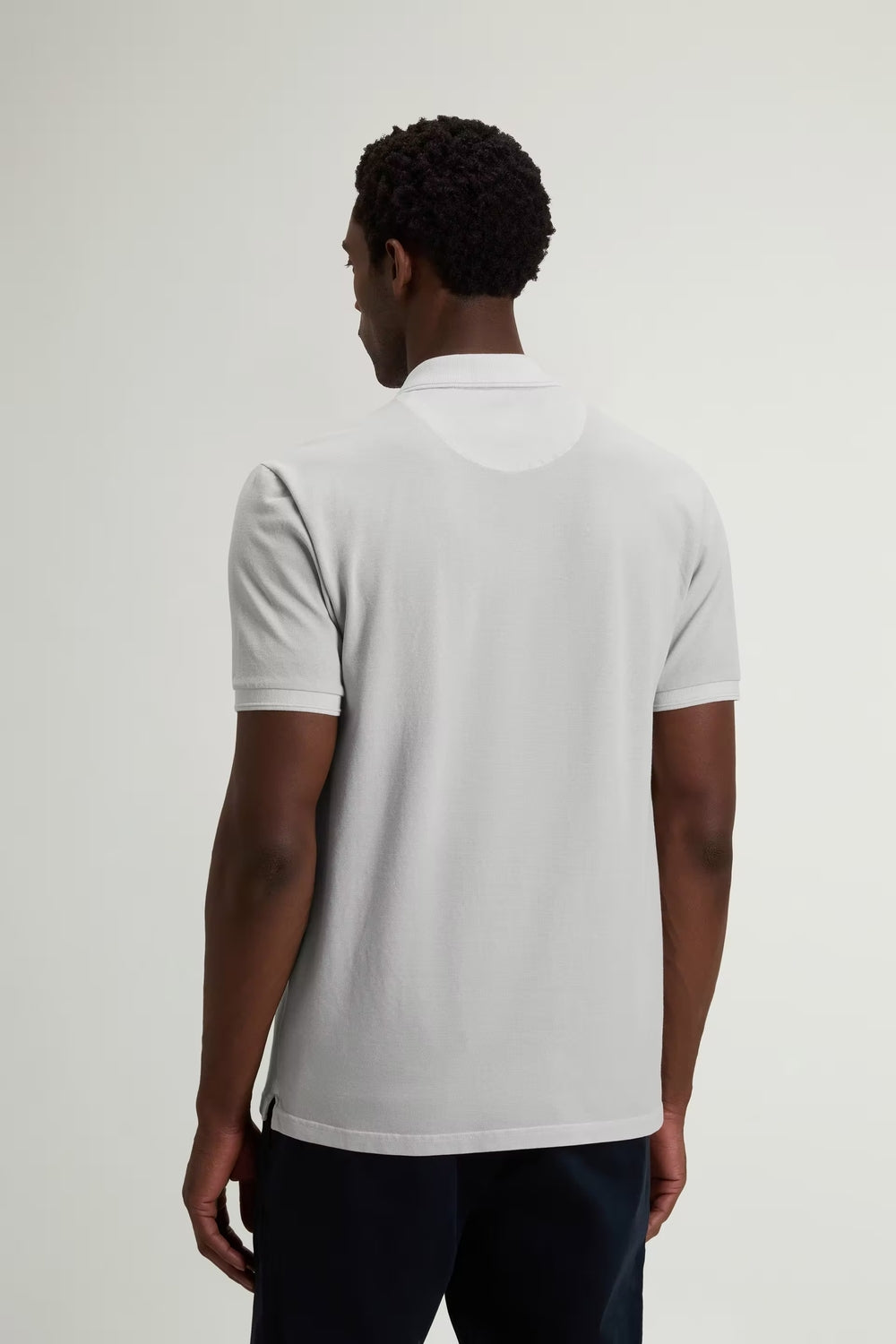 Woolrich Mackinack Polo – Grijs-95% katoen, 5% elastaan-HEREN POLO'S & T-SHIRTS-Grijs