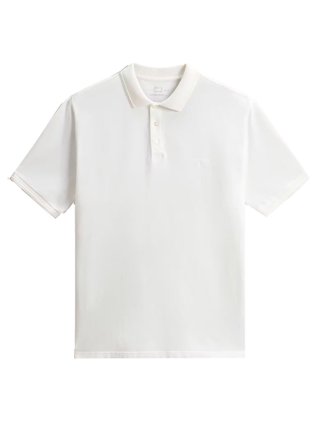 Woolrich Mackinack Polo – Wit-95% katoen, 5% elastaan-HEREN POLO'S & T-SHIRTS-Wit