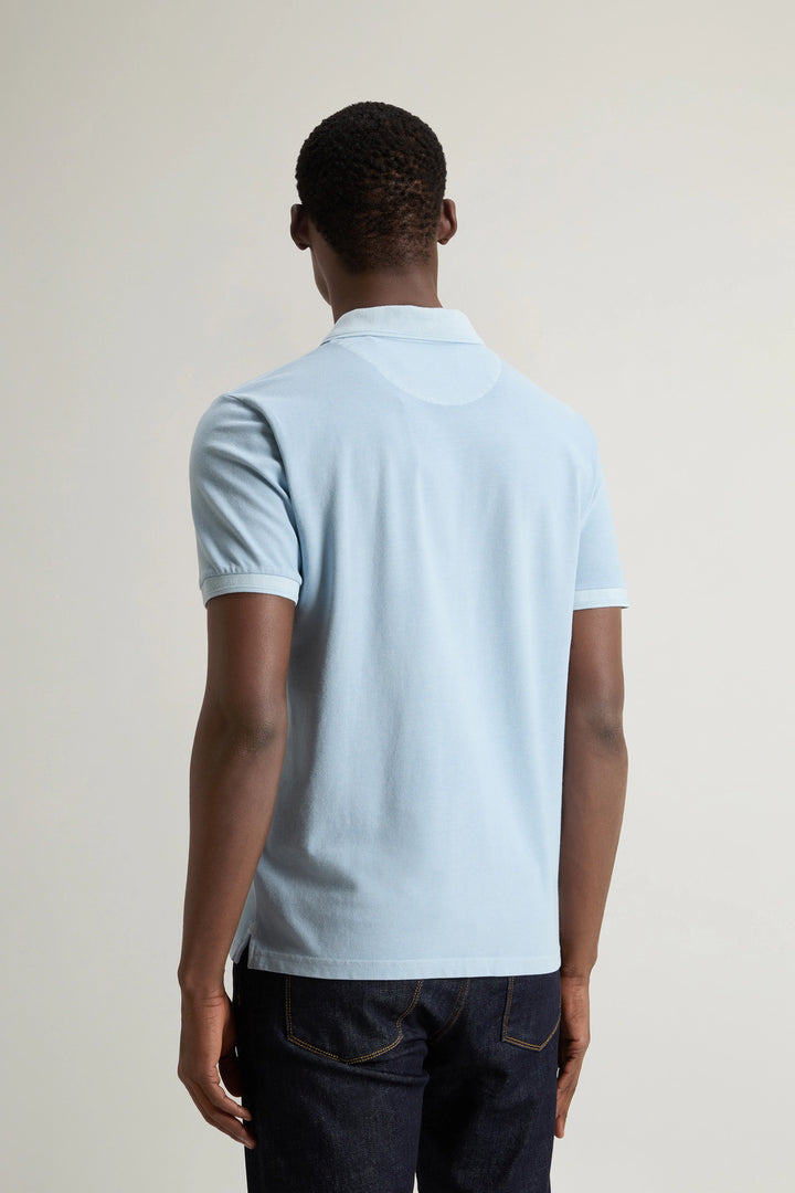 Woolrich Mackinack-poloshirt Flask-Buitenste: 95% Katoen, 5% Elastane / 100% Katoen-HEREN POLO'S & T-SHIRTS-Blauw