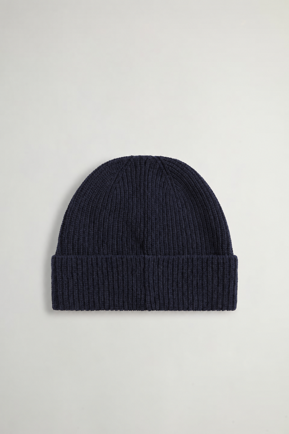 Woolrich Ribgebreide Muts – Blauw-80% wol, 20% polyamide-HEREN ACCESSOIRES-Blauw
