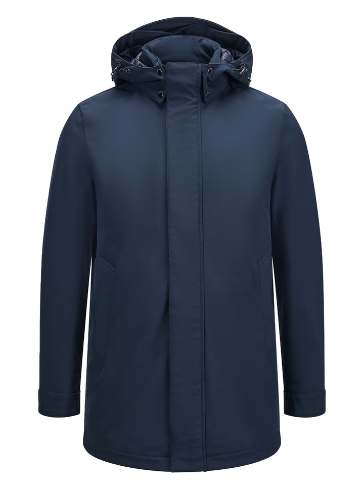 Woolrich Soft Shell Barrow Mac – Blauw-94% polyester, 6% elastaan-HEREN JASSEN & JACKS-Blauw
