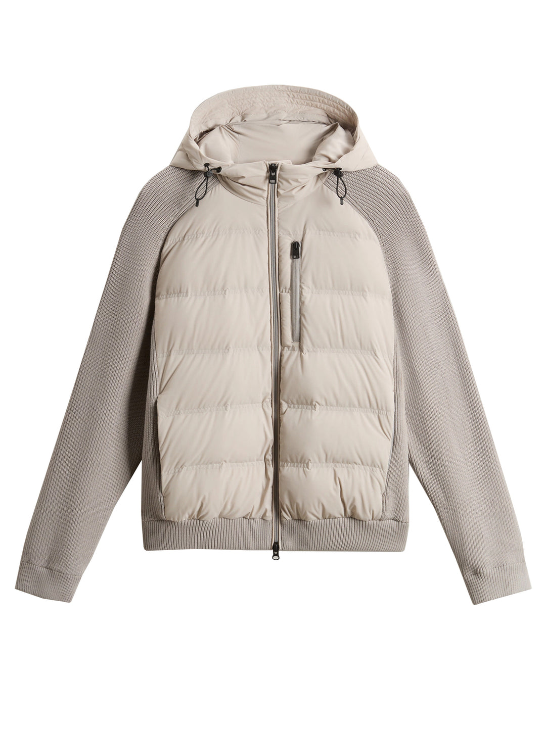Woolrich Sportief Jack – Grijs-86% polyamide, 14% elastaan-HEREN JASSEN & JACKS-Grijs