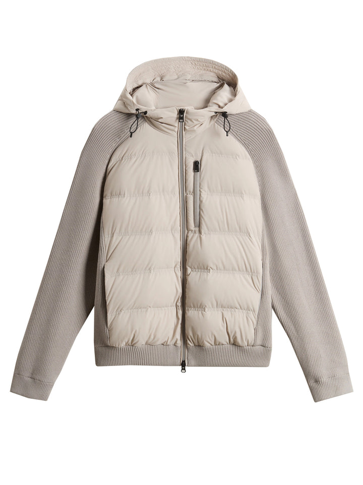 Woolrich Sportief Jack – Grijs-86% polyamide, 14% elastaan-HEREN JASSEN & JACKS-Grijs