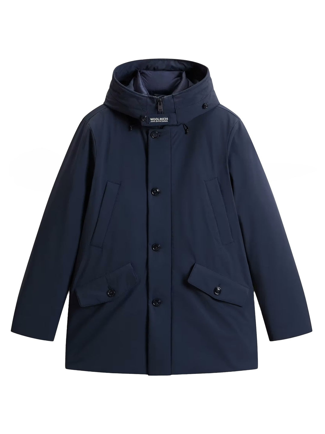 Woolrich Stretch Parka – Blauw-84% polyamide, 16% elastaan<br />Voering: 100% polyamide<br />Vulling: 100% polyester / 90