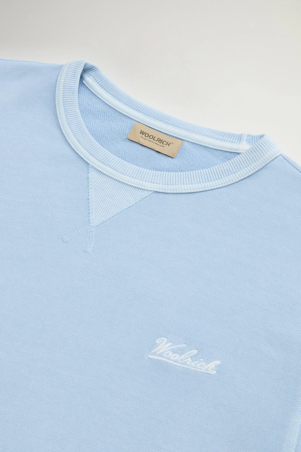 Woolrich sweater flask-Buitenste: 100% Katoen-HEREN TRUIEN & VESTEN-Blauw