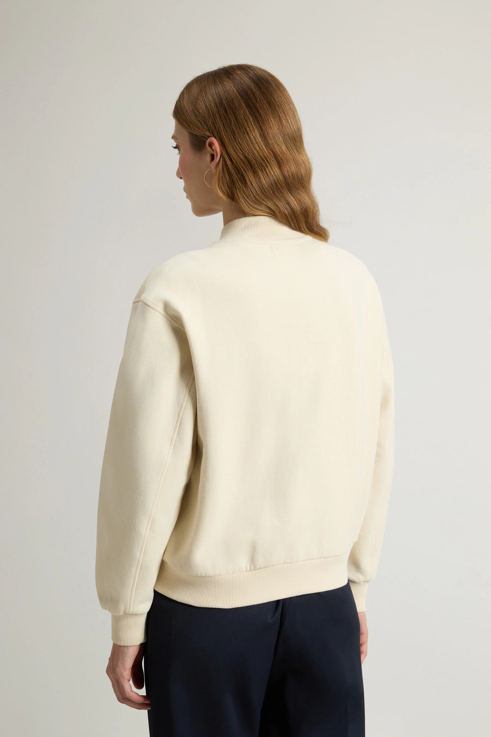 Woolrich sweater met knopen van sweatstof-100% cotton-DAMES JASSEN & JACKS-Room