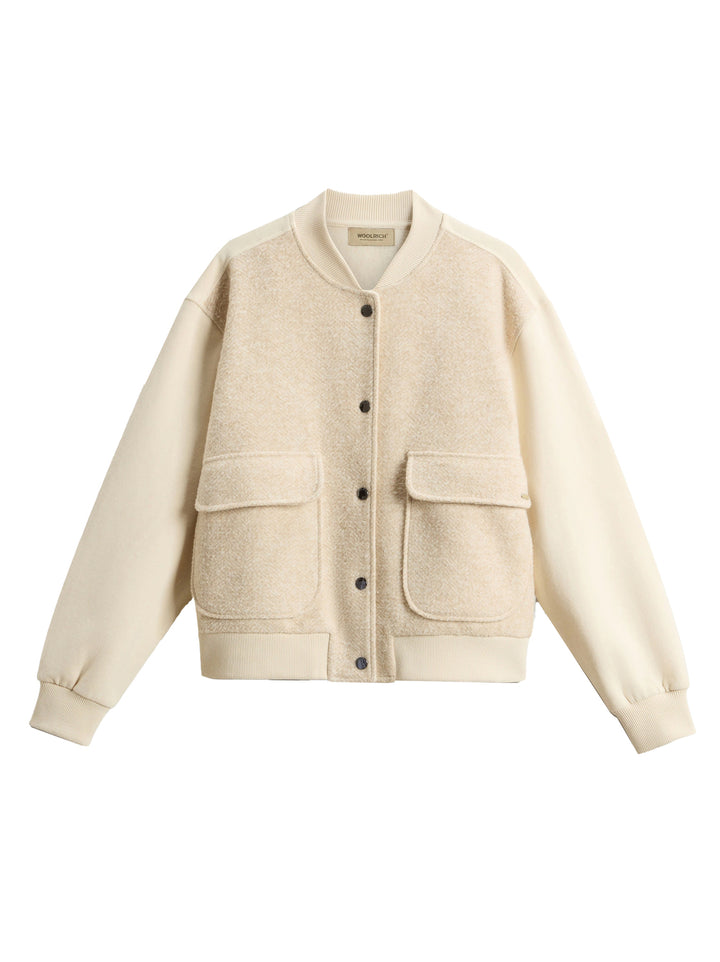 Woolrich sweater met knopen van sweatstof-100% cotton-DAMES JASSEN & JACKS-Room