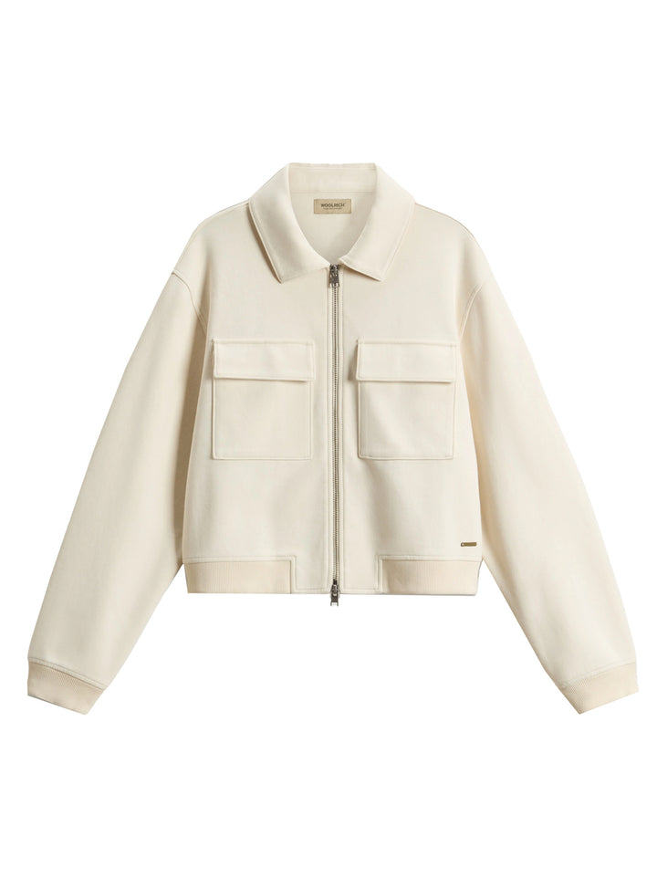 Woolrich Sweatvest van katoenen interlockmix-75% katoen, 25% polyester -DAMES TRUIEN & VESTEN-Room