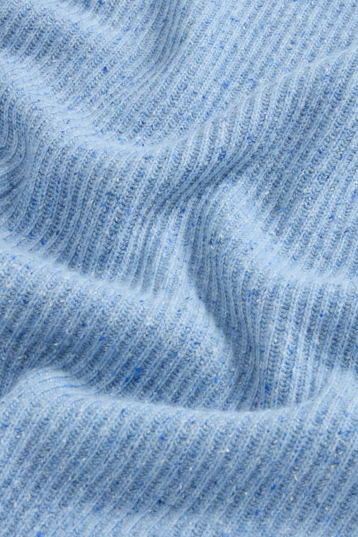 Woolrich Trui Ronde Hals – Blauw-30% wool, 30% viscose, 25% polyamide, 15% silk-HEREN TRUIEN & VESTEN-Blauw