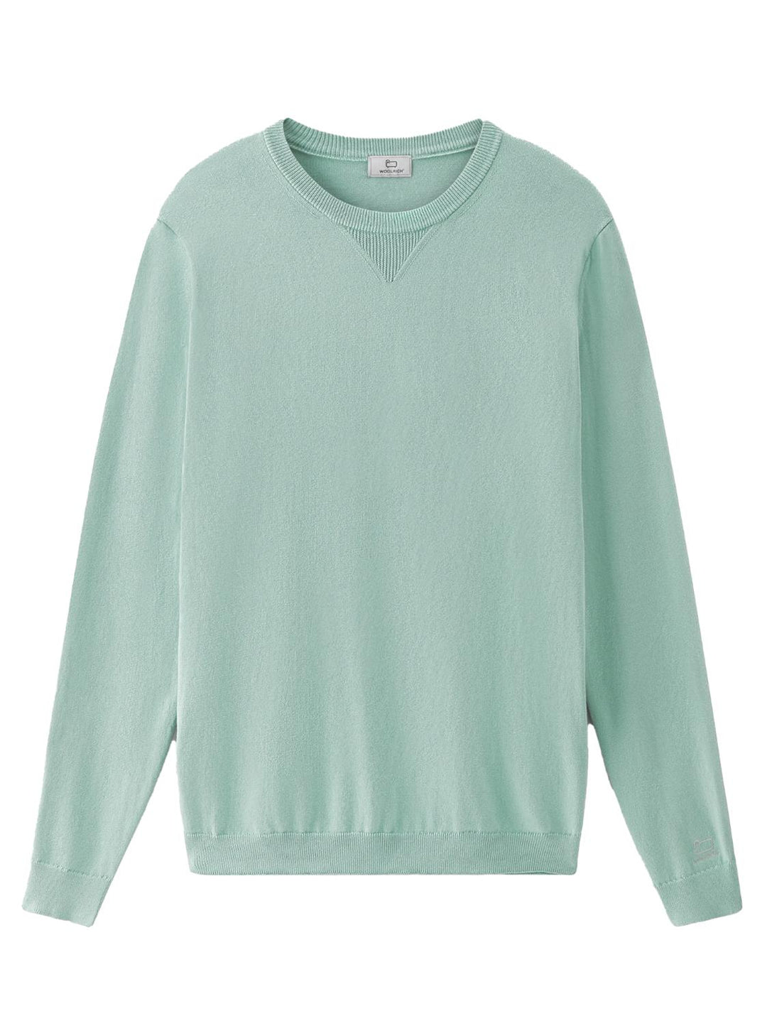 Woolrich trui van katoen-100% katoen-HEREN TRUIEN & VESTEN-Groen