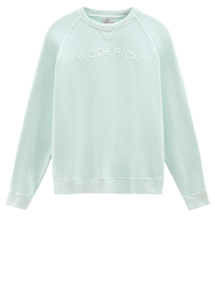 Woolrich VARSITY sweater-100% Katoen-HEREN TRUIEN & VESTEN-Groen