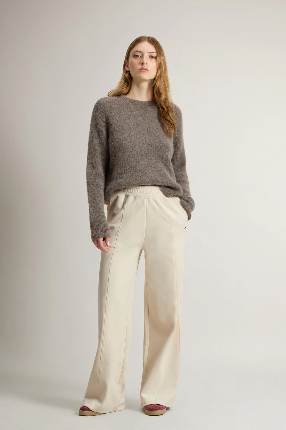 Woolrich Wide-Leg Broek – Room-75% katoen, 25% polyester -DAMES BROEKEN-Room