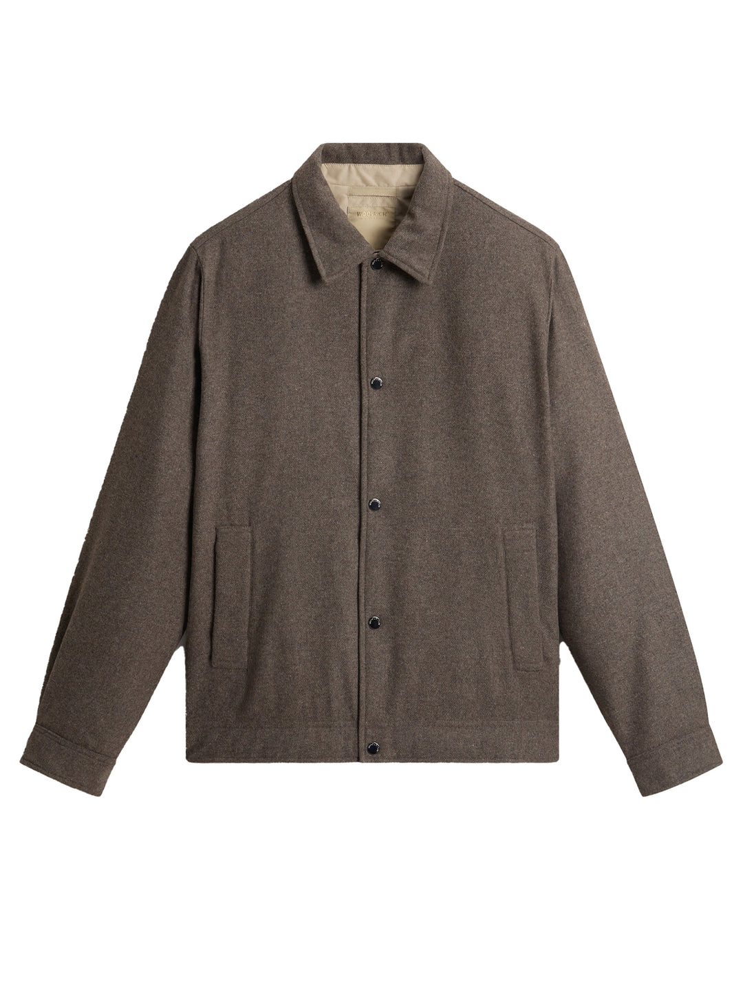 Woolrich Wool Keating Shirt Jacket – Bruin-60% wool<br />35% polyester<br />5% polyamide-HEREN JASSEN & JACKS-Bruin