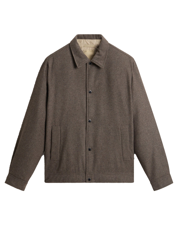 Woolrich Wool Keating Shirt Jacket – Bruin-60% wool<br />35% polyester<br />5% polyamide-HEREN JASSEN & JACKS-Bruin
