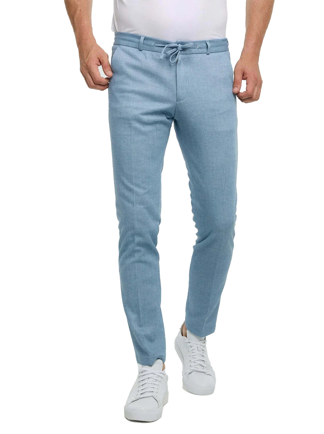 ZUITABLE DiSpartaflex pantalon-65% Polyester<br />30% Katoen<br />5% Elastaan-HEREN PAKKEN & COLBERTS-Blauw