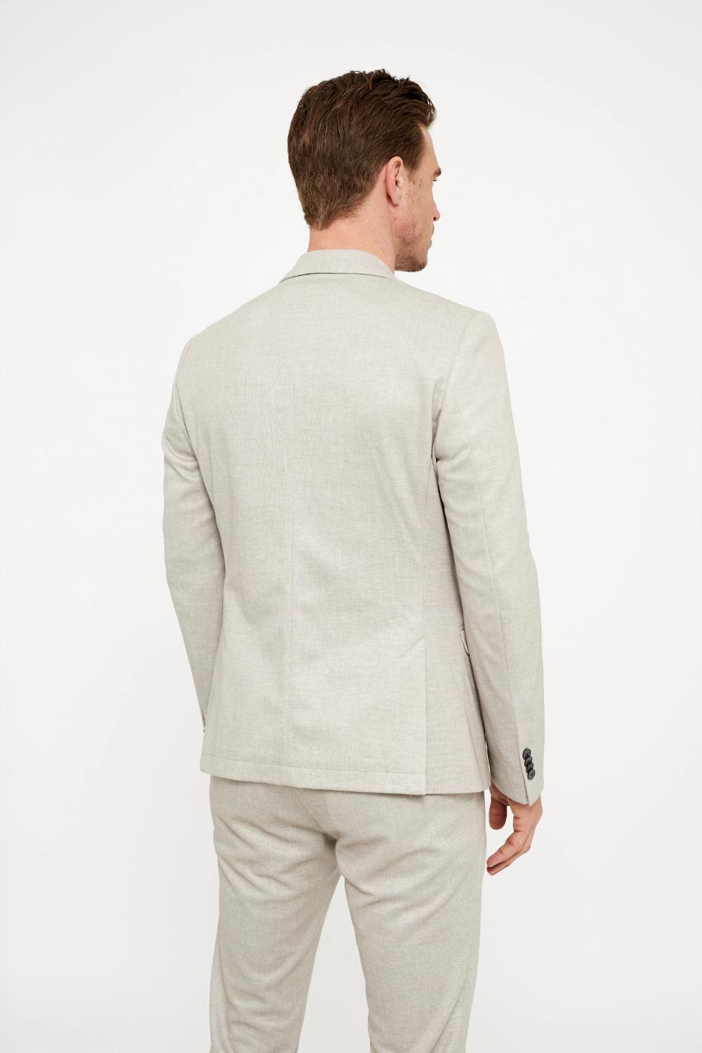 ZUITABLE jersey pak DiNick-67% polyester, 25% katoen, 8% polyamide-HEREN PAKKEN & COLBERTS-Beige