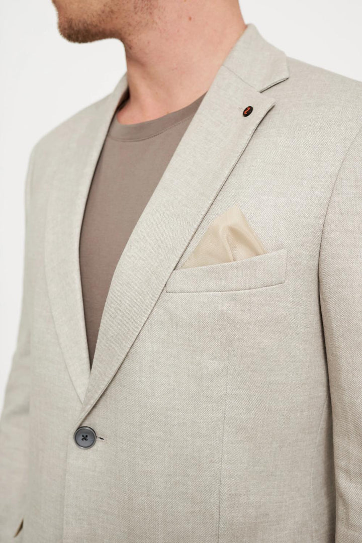 ZUITABLE jersey pak DiNick-67% polyester, 25% katoen, 8% polyamide-HEREN PAKKEN & COLBERTS-Beige