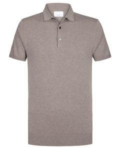 Profuomo bruine luxury basic polo