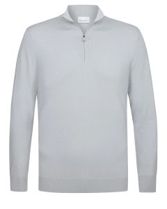 Profuomo groene luxury basic half zip trui