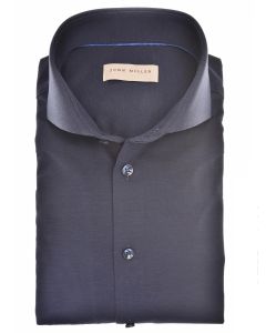 John Miller shirt slim fit blauw