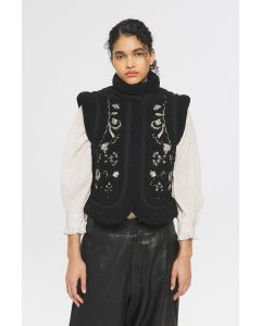 Antik Batik Saliba gilet zwart