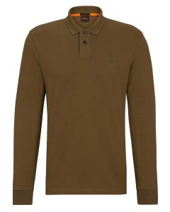 BOSS Orange slim fit polo van stretchkatoen