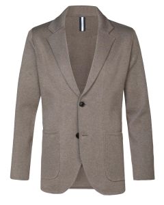 Profuomo luxury basic knitted colbert bruin