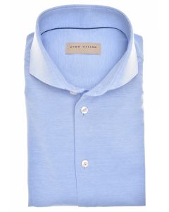 John Miller shirt slim fit blauw