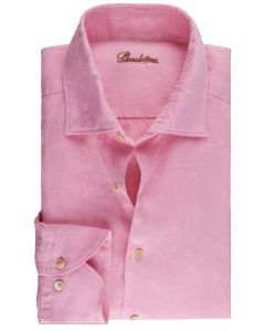 Stenströms Fitted body linnen overhemd roze
