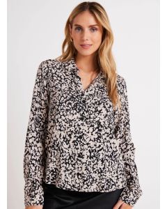 Bella Dahl blouse abstracte bloemenprint