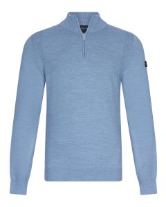 Cavallaro PALIO half zip trui lichtblauw