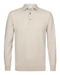 Profuomo beige luxury basic one piece polo