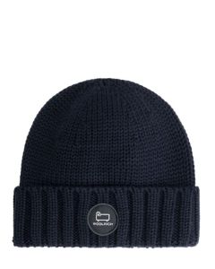 Woolrich beanie blauw