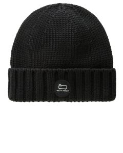 Woolrich beanie zwart