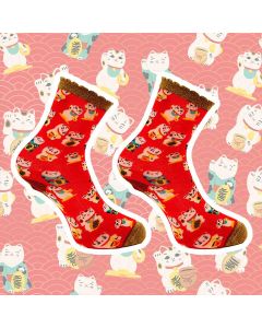 SOCK MY FEET lucky cat