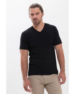 MEY hybride t-shirt zwart