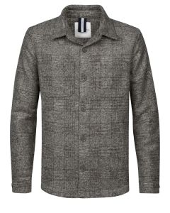 Profuomo bruin overshirt wol