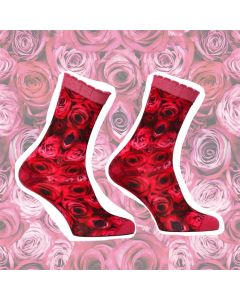 SOCK MY FEET roze rozen