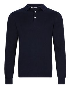 Cavallaro SORRENTINO polo lange mouw donkerblauw